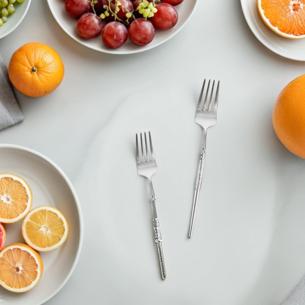 2 Pcs Replacement Heads for Cutlery Forks and Spoons Dinner Insert