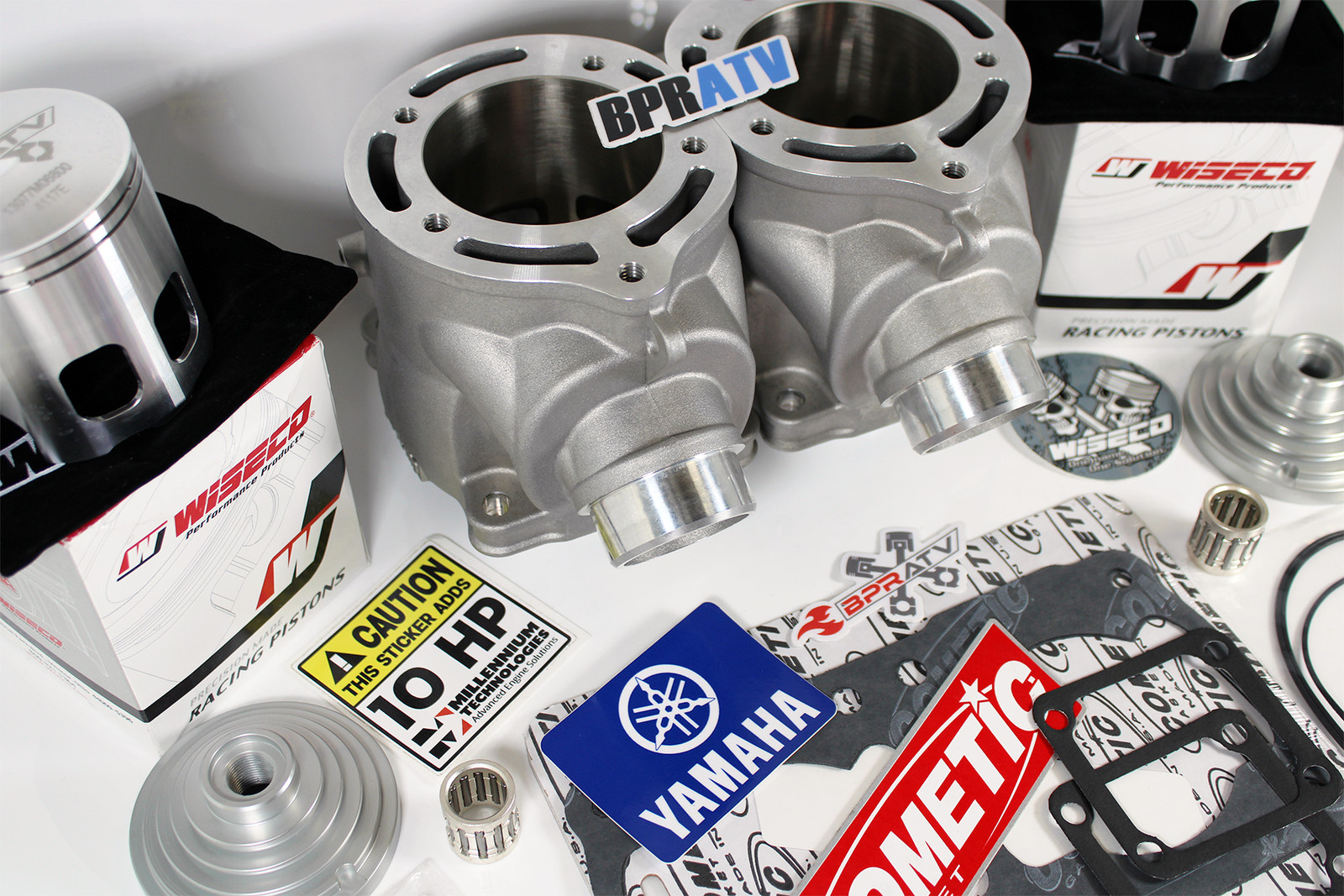 Banshee ARES 68mm Cylinder Kit Complete 421cc Stroker +4mm Wiseco Pistons Gasket