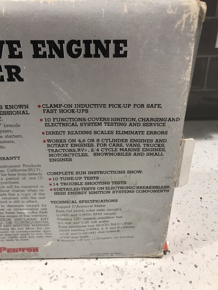 SUNTUNE Inductive Engine Analyzer Model CP7673
