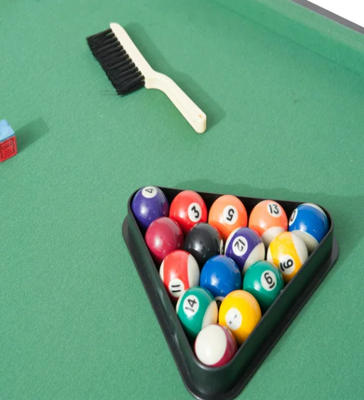 Table Pool Folding Billiard Game Portable Foldable Ft Balls Cues Set Fairmont