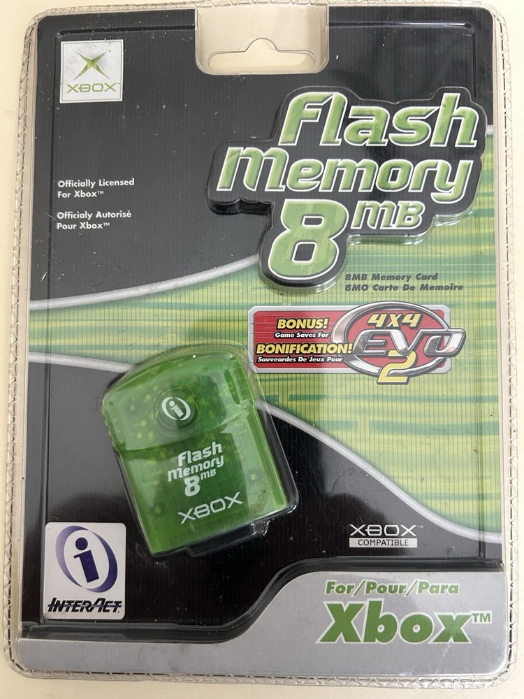 InterAct Flash Memory 8mb Xbox Colors Green