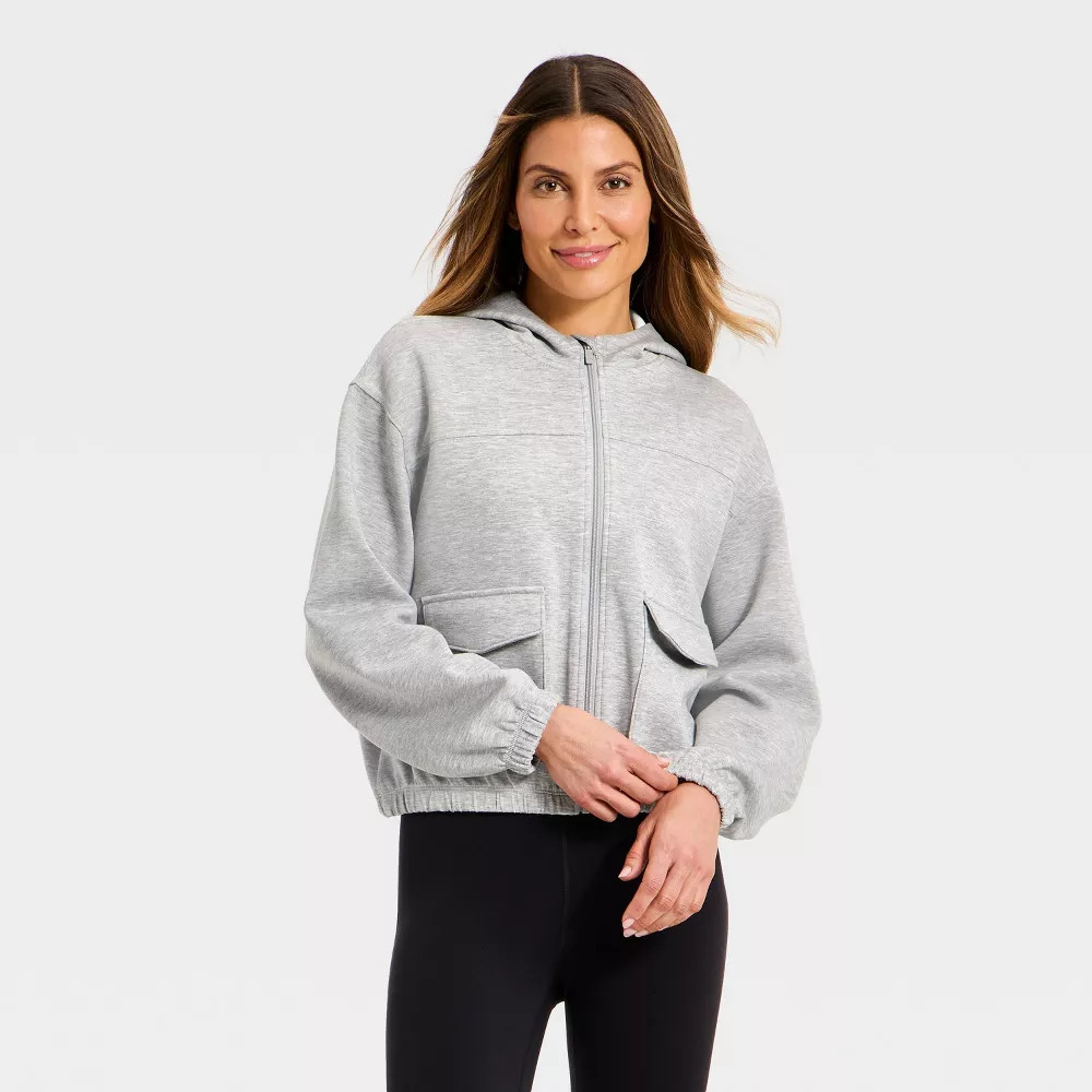 Women's Airy Sleek Full Zip Scuba Hooded Jacket - All in Motion