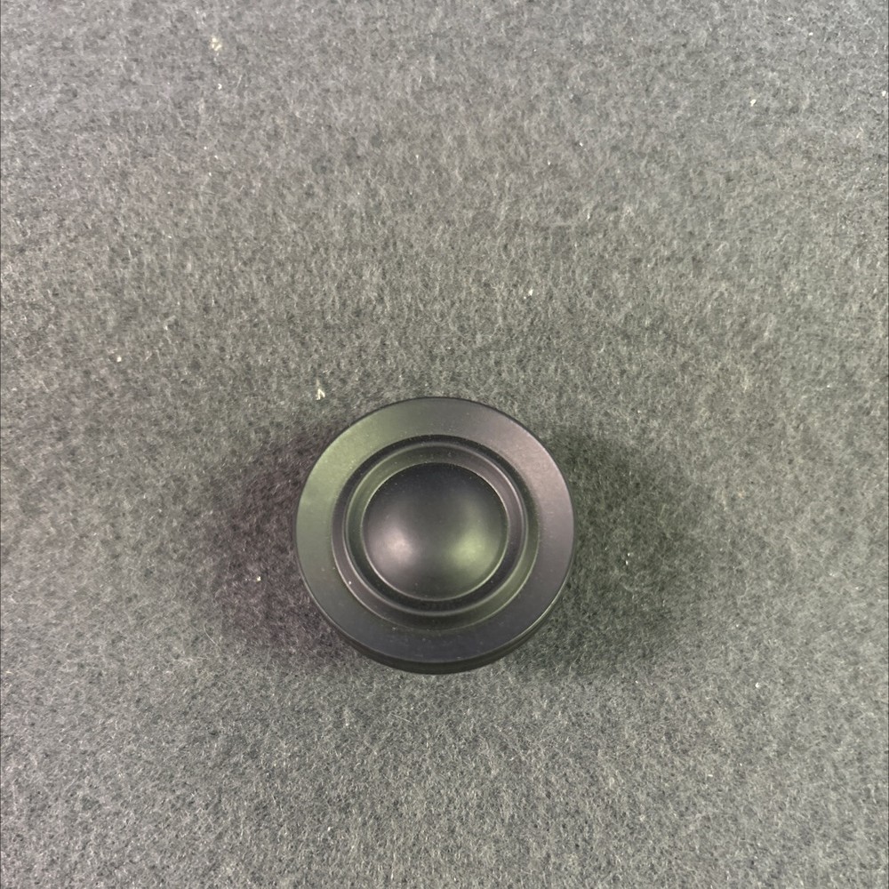 (12 Pack) 1-1/4" Target Round Knob Flat Black
