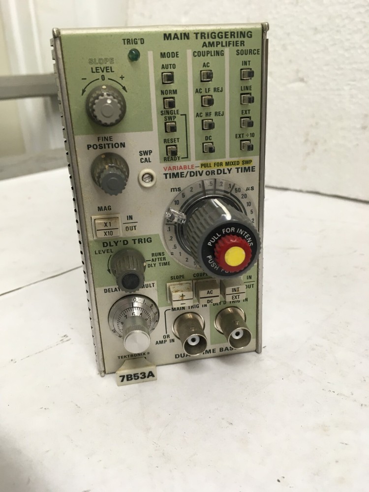 TEKTRONIX model 7B53A Dual Time Base Main Triggering Amplifier Module