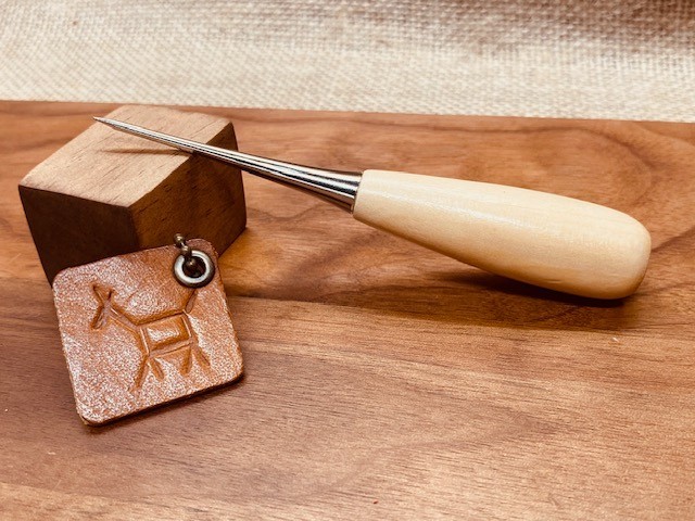 Bookbinding wood scratch awl