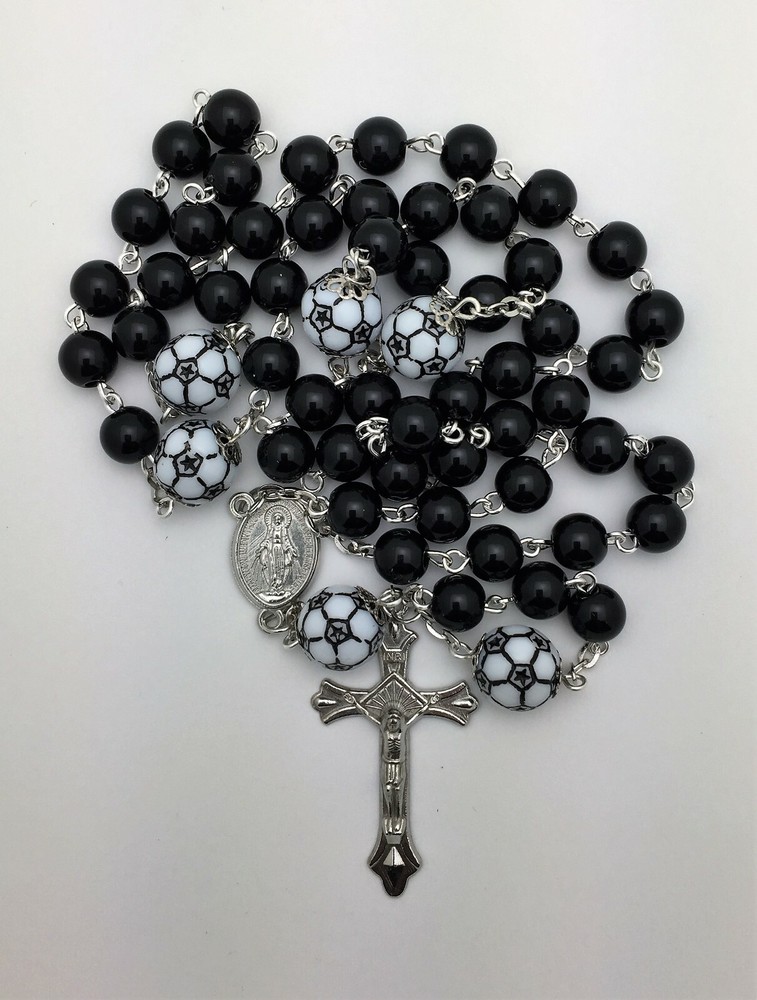 Sports Catholic Rosary Beads - Soccer