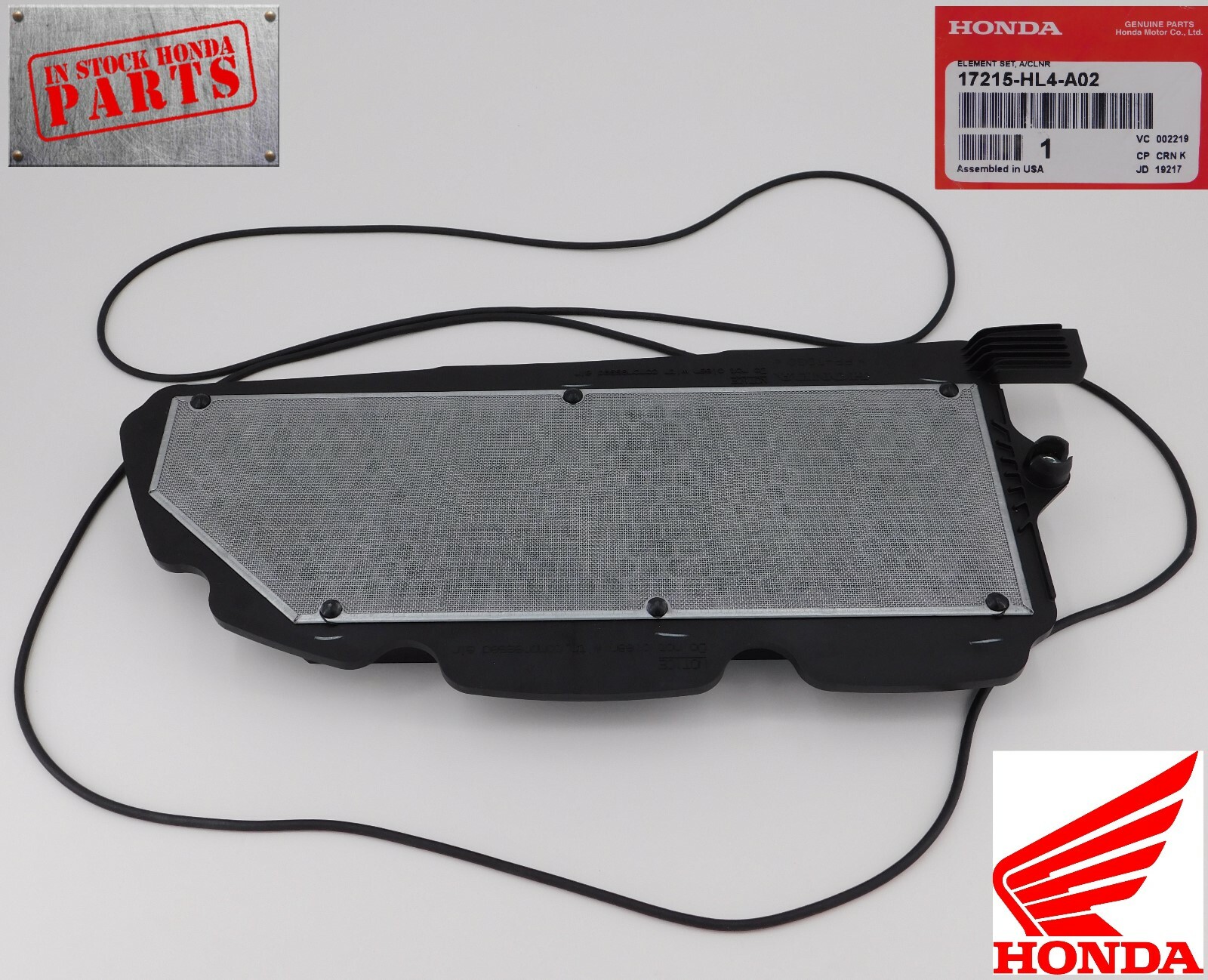 HONDA PIONEER 1000 OEM Genuine AIR FILTER ELEMENT 2016-2025 17215-HL4-AK0
