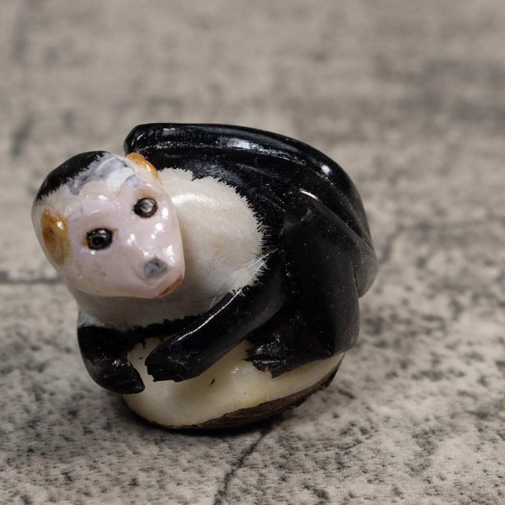 White Face Monkey Tagua Carving