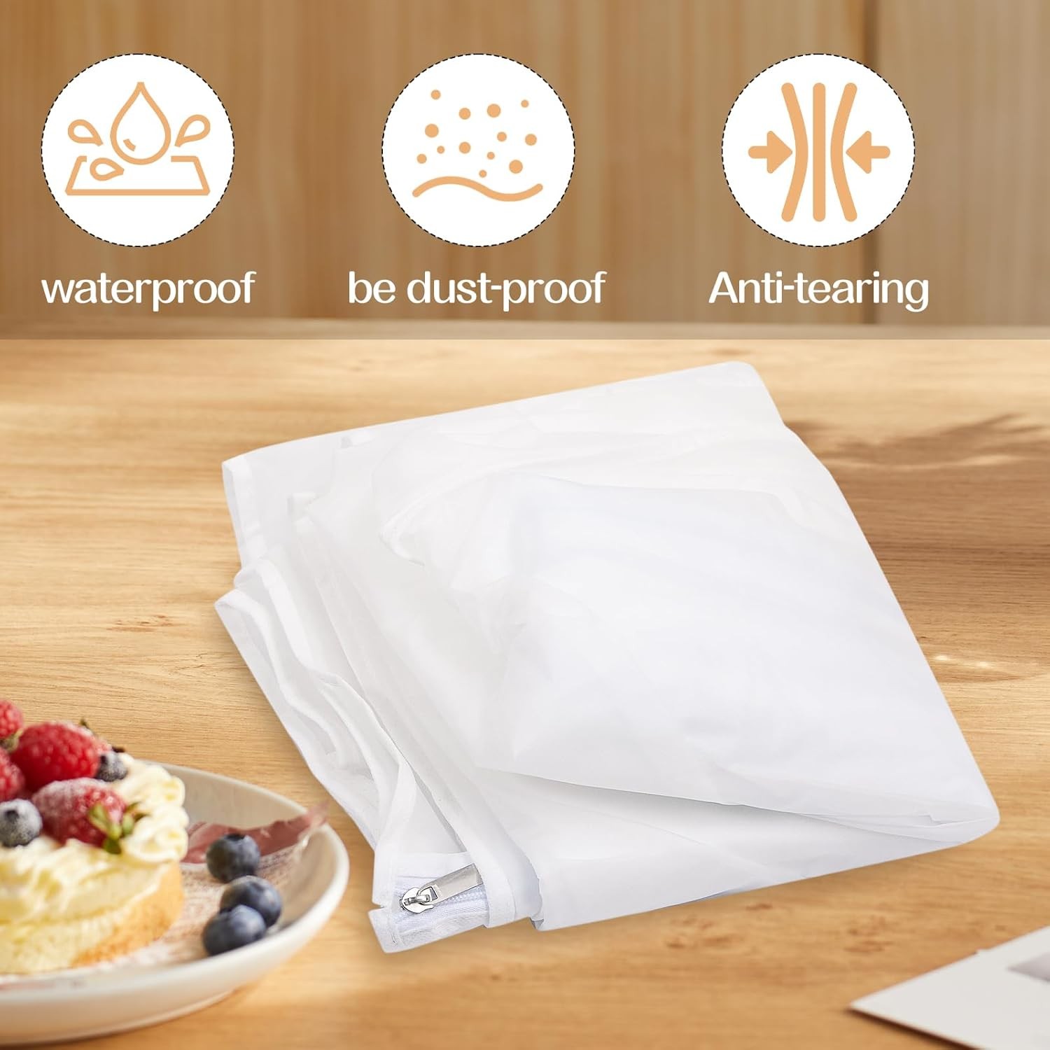 Bakers Rack Cover, Bread Racks Covers for Pantry, Clear PEVA 20tier Sheet Pan Ra