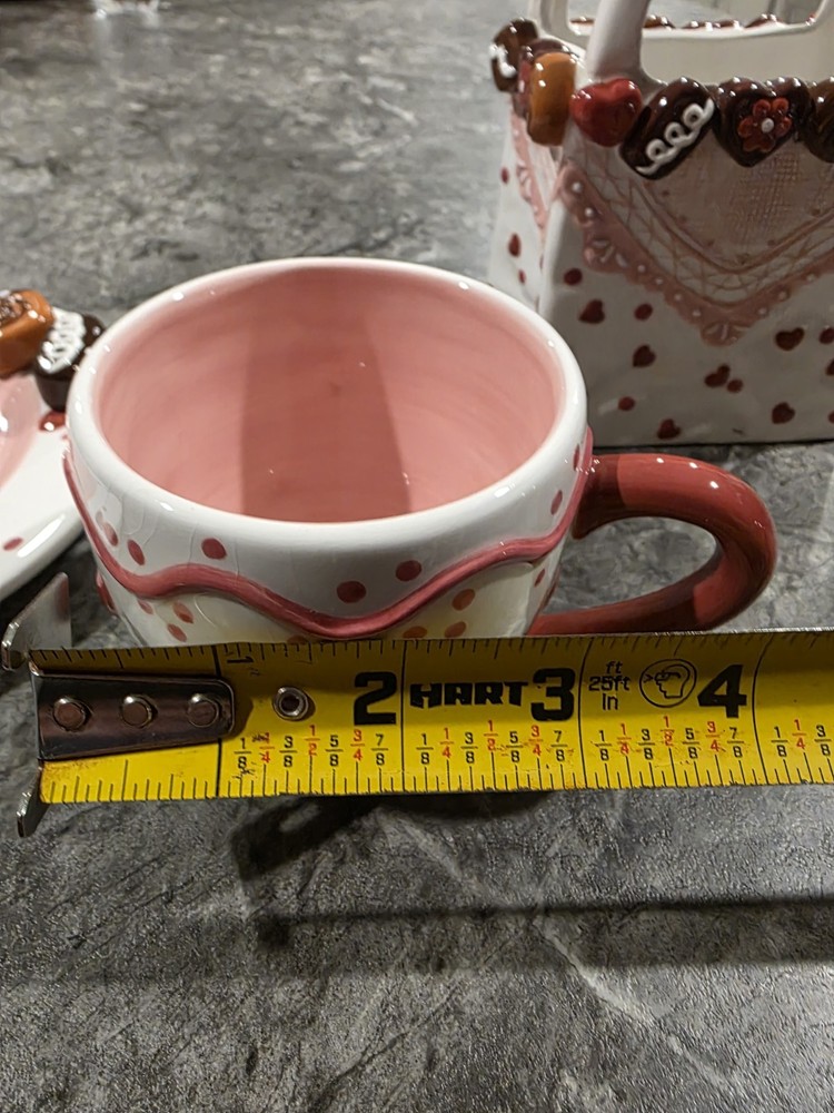 Vintage Ceramic Chocolate Candy Tea Set