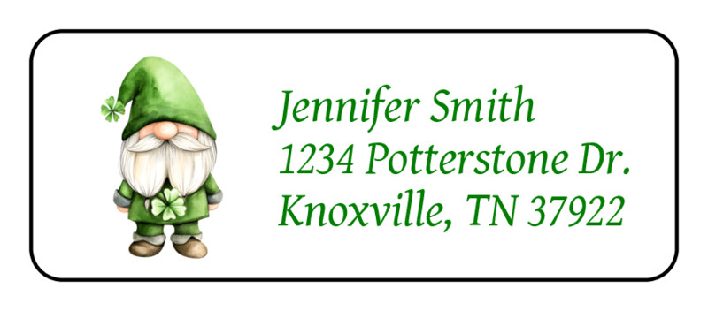 30 St. Patricks Day personalized return address labels stickers tags