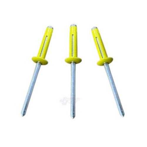 Small Head Yellow 3/16 Exploding Rivets Pop Rivet 25 ct. Tri-Fold Racing