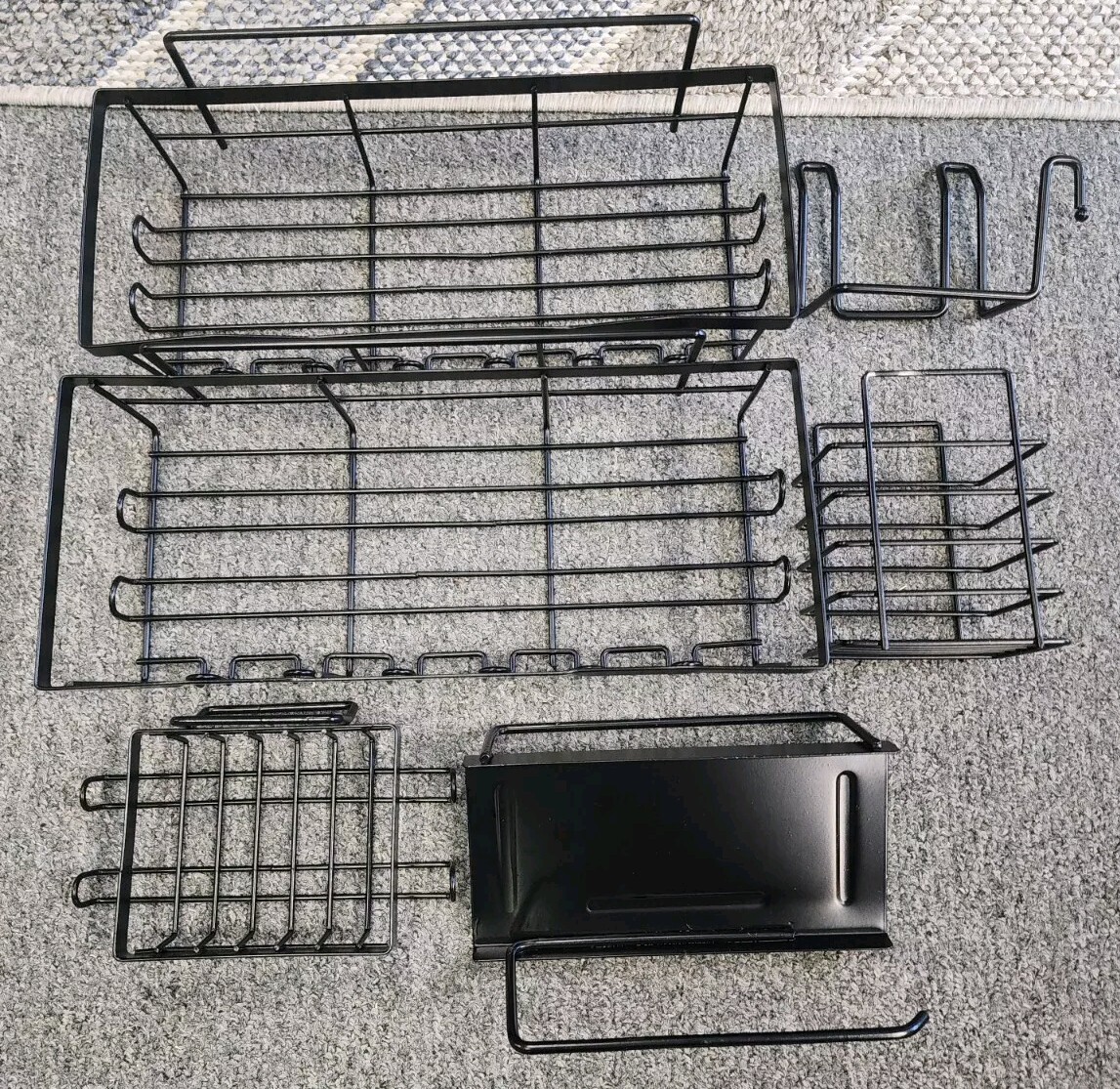 Adhesive Shower Caddy, 6 Pack Rustproof Stainless Steel Bath Kitchen Organizers