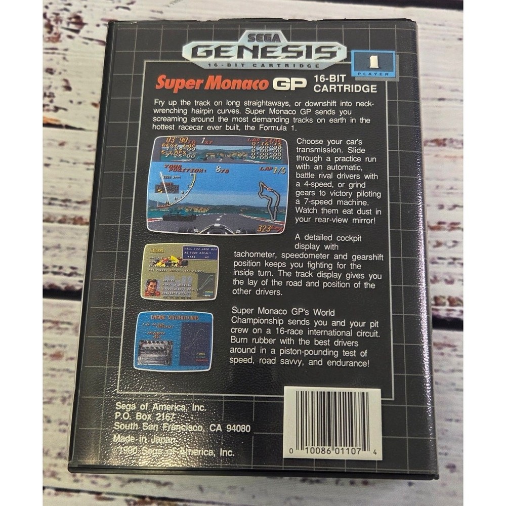 Super Monaco GP Sega Genesis Case Only, No game