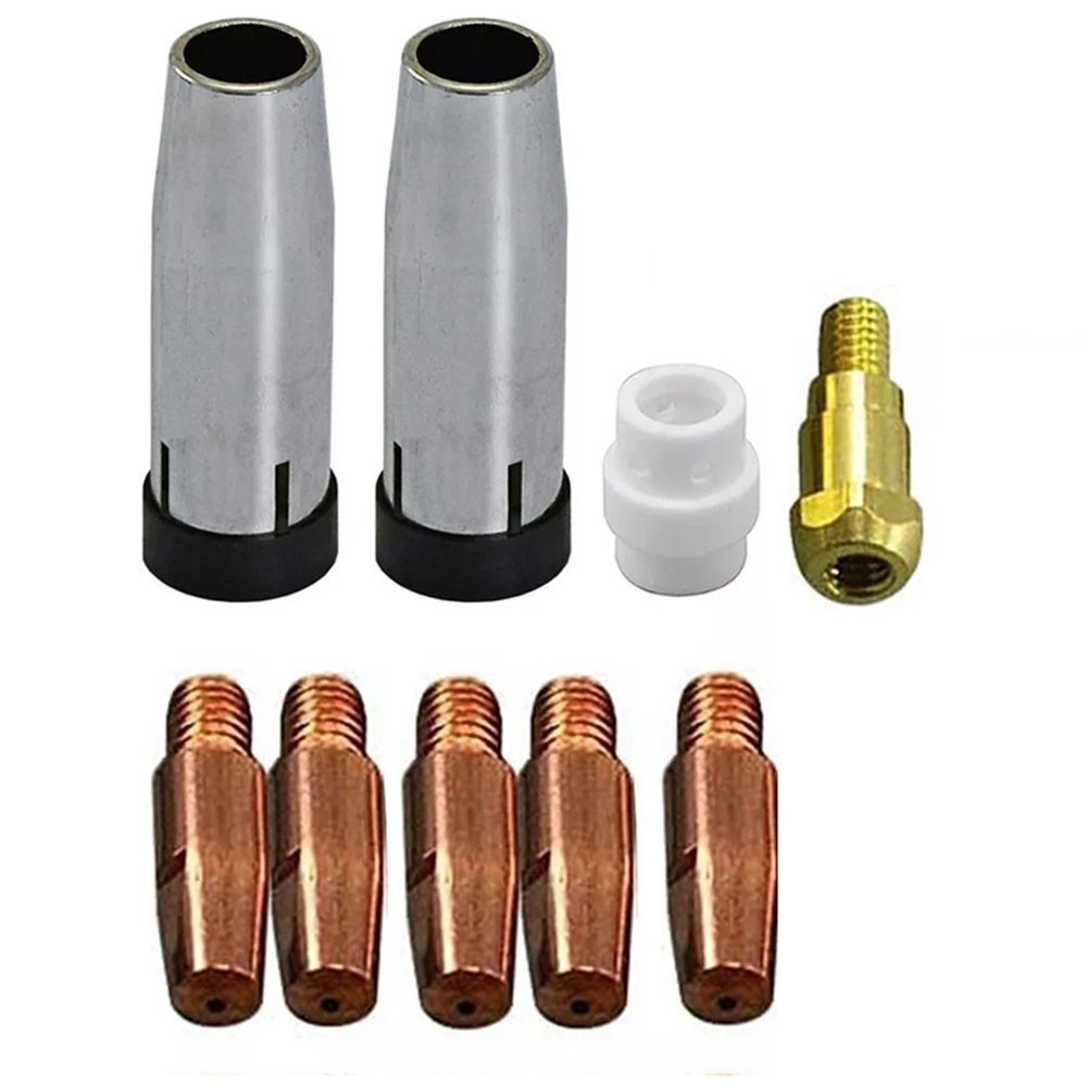 9PCS For MIG Welder Accessory Set for 24KD Torch Includes Contact Tips Diffuser
