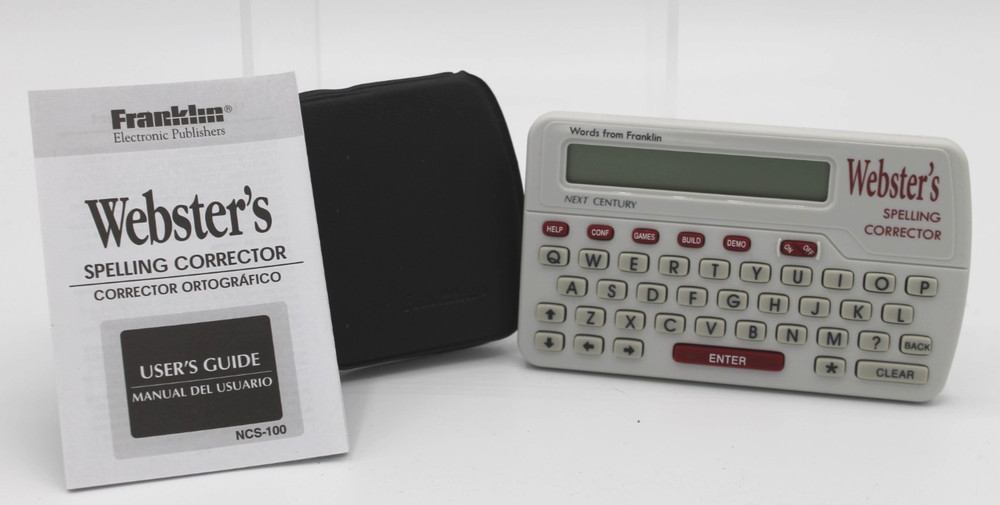 Webster's Spelling Corrector 1997 Franklin Electronics NCS-100 - Great Condition
