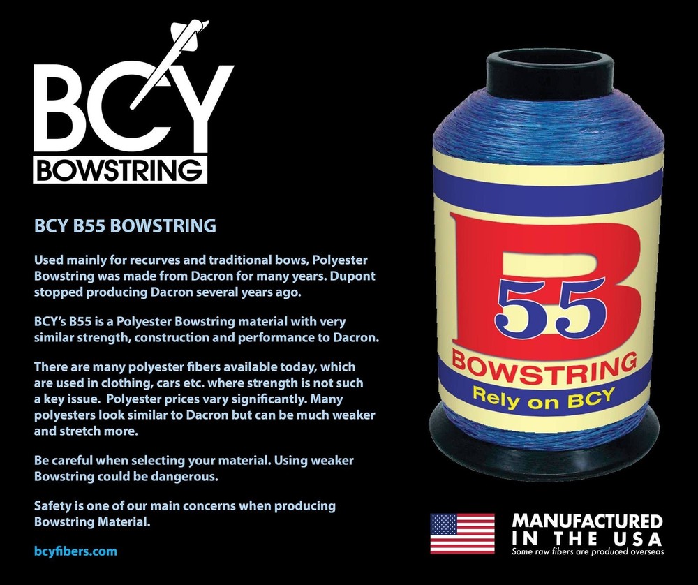 BCY B55 Bowstring Material Medium Brown/Tan 1/4 lb.
