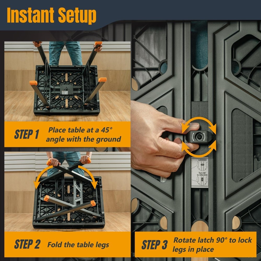 POWERTEC Portable Folding Worktable – Portable Folding Worktable (UT1014)