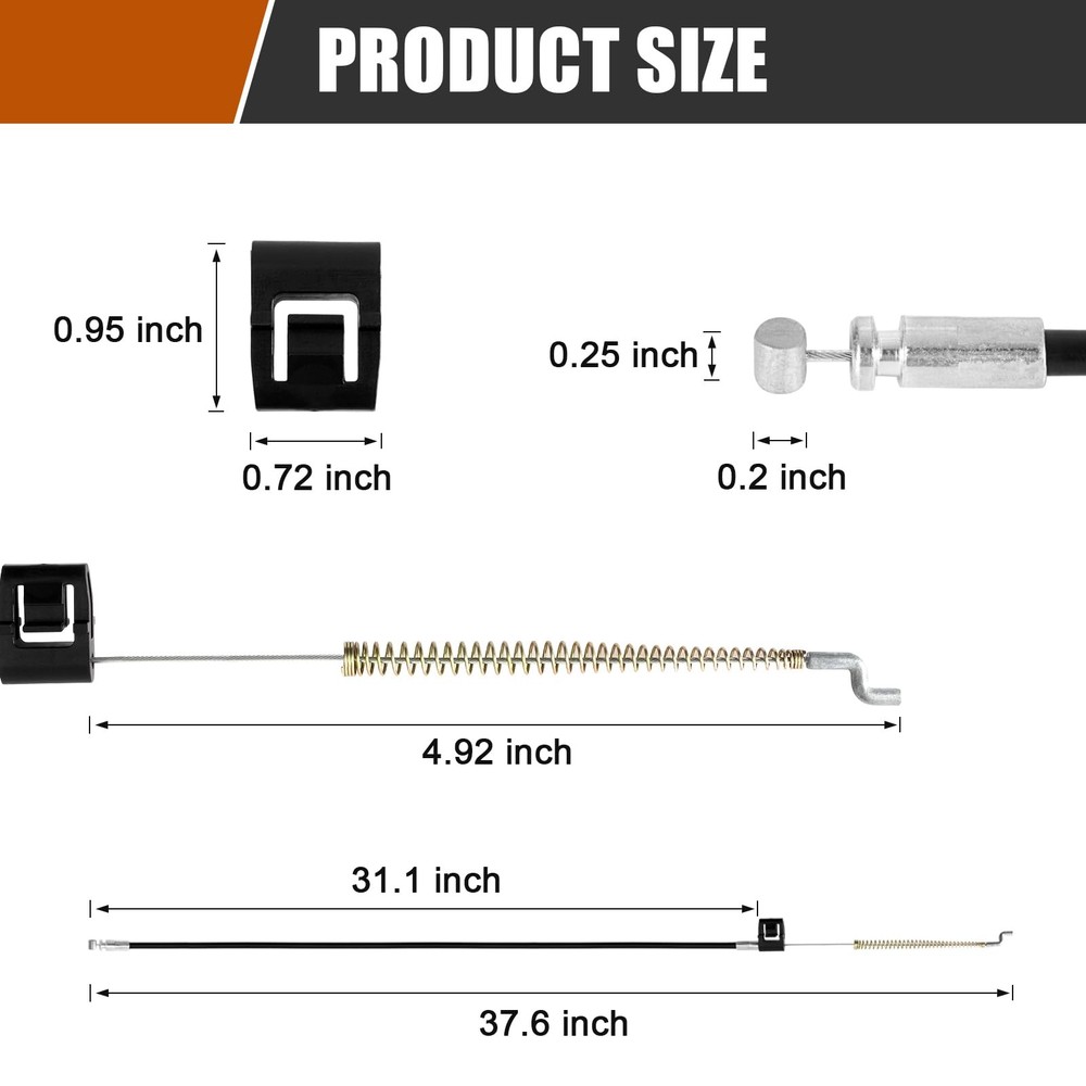 Universal Recliner Cable Replacement Sofa Couch Release Handle S Tip 37.6 Inch