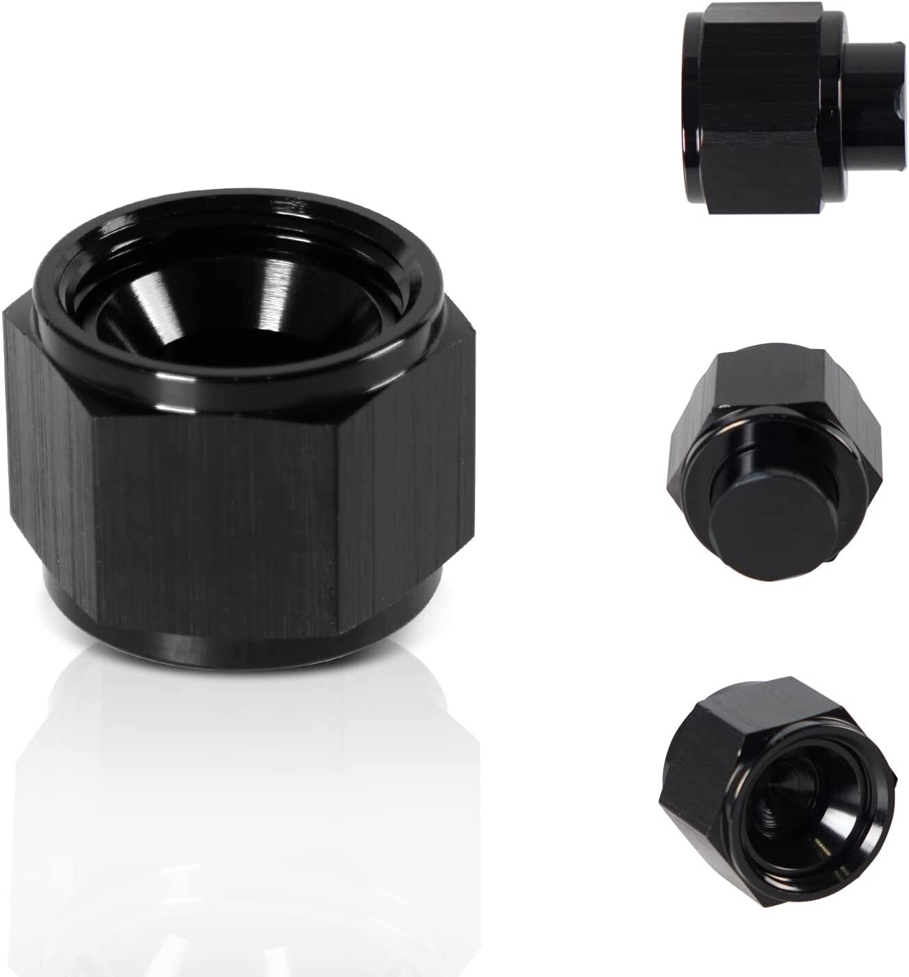 4/6/8/10/12 AN Female Flare Fitting Cap Block Off Nut Aluminum For Fuel Systems