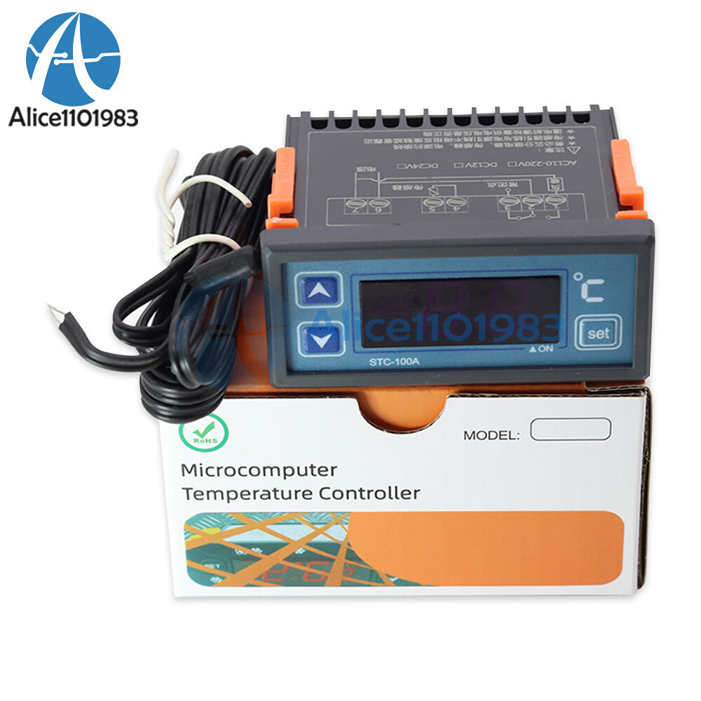 STC-100A Digital Thermostat Smart Temperature Controller AC220V NTC Sensor
