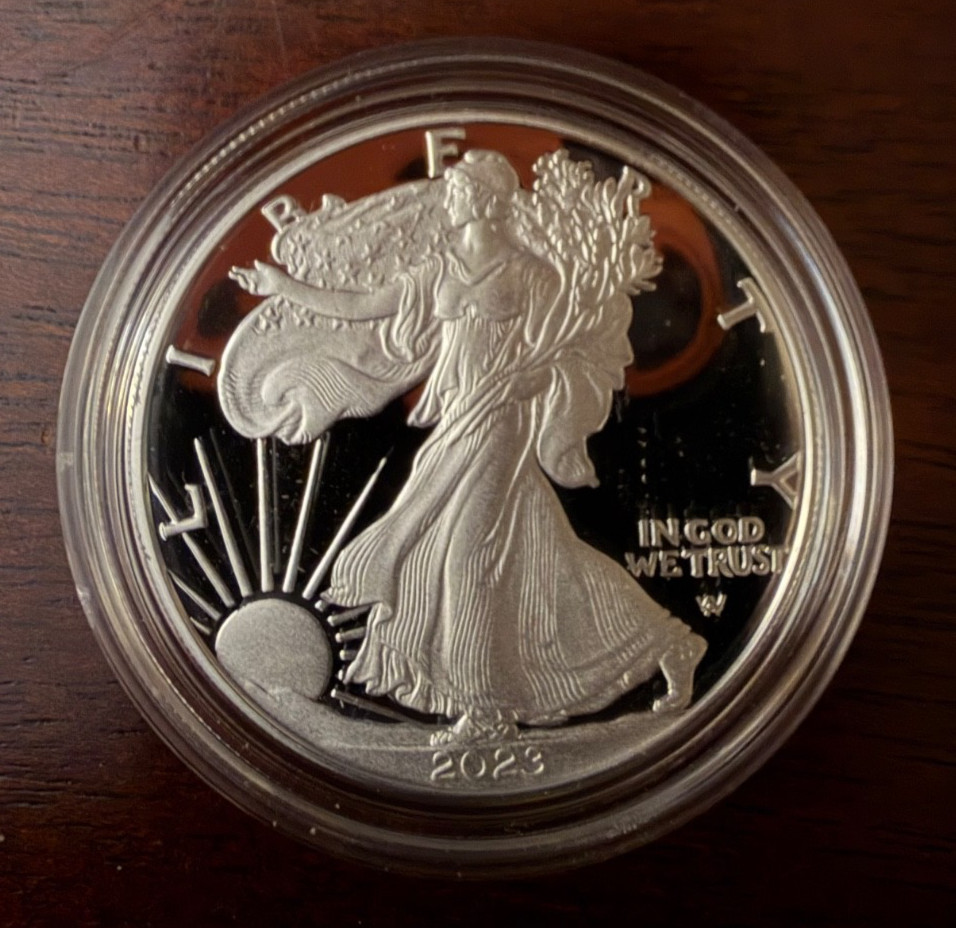 2023 W Proof Silver Eagle with OGP and COA
