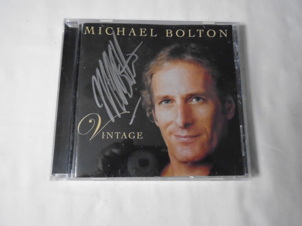 Michael Bolton Signed CD Vintage