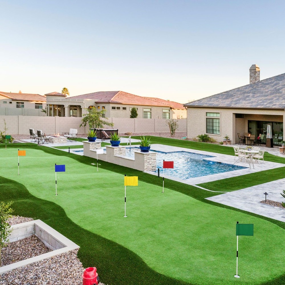 Mini Putting Green Flags for Backyard Practice