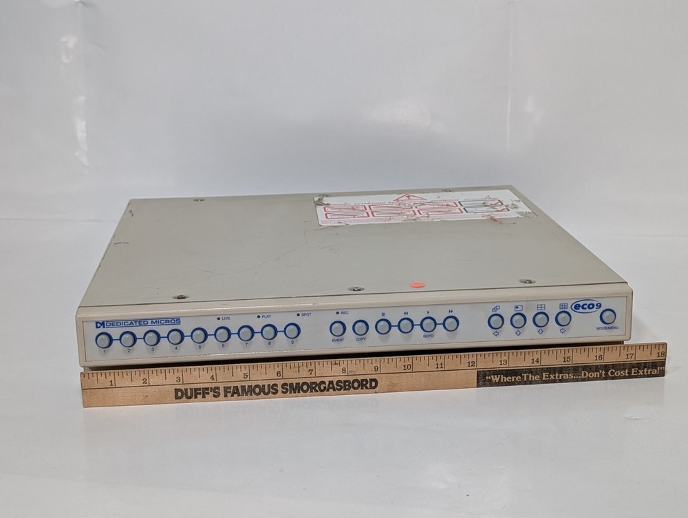 Dedicated Micros Eco9B CD-300GB 9 Channel Networked DVMR Multiplex Recorder