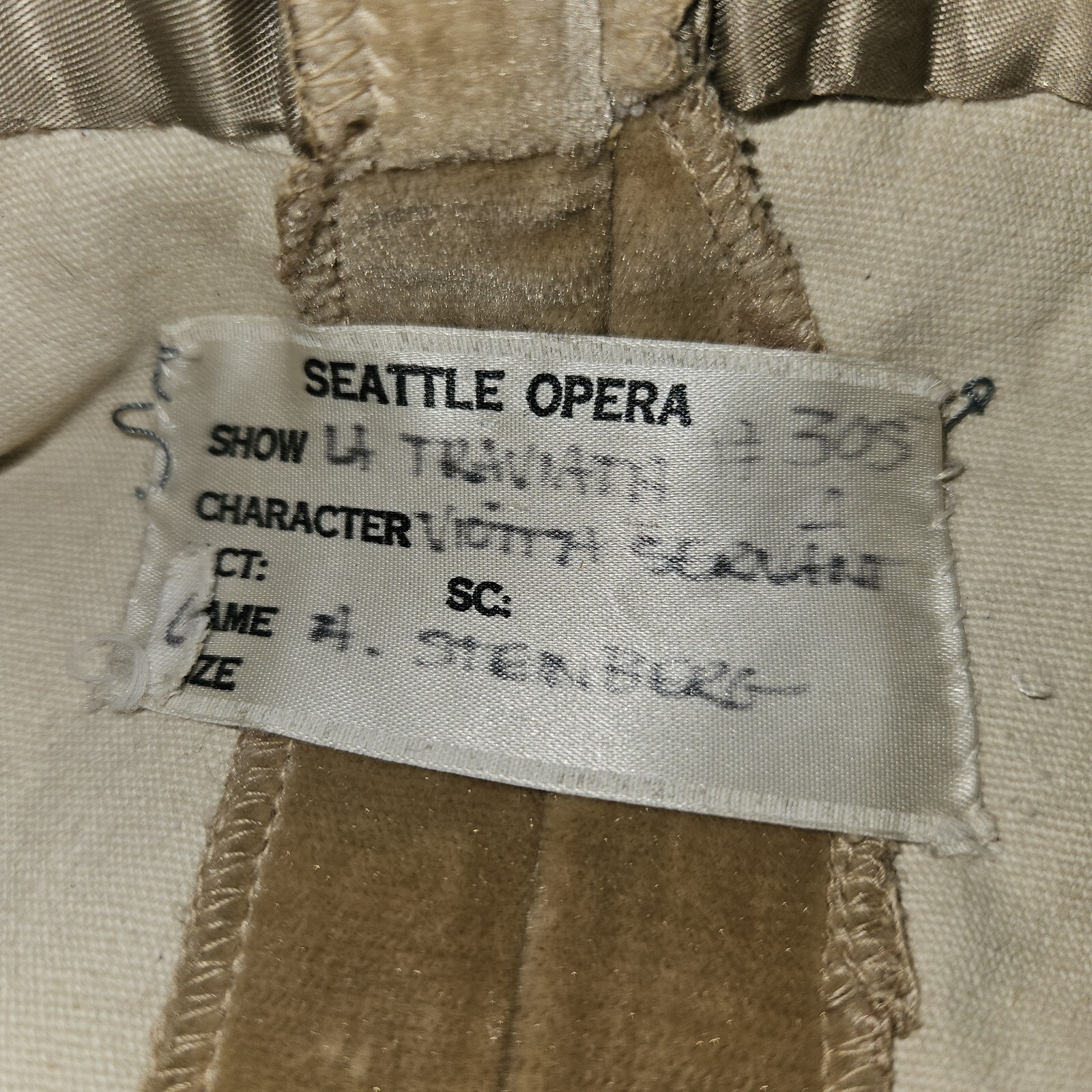 SEATTLE OPERA LA TRAVIATA Jacket Costume Size Small