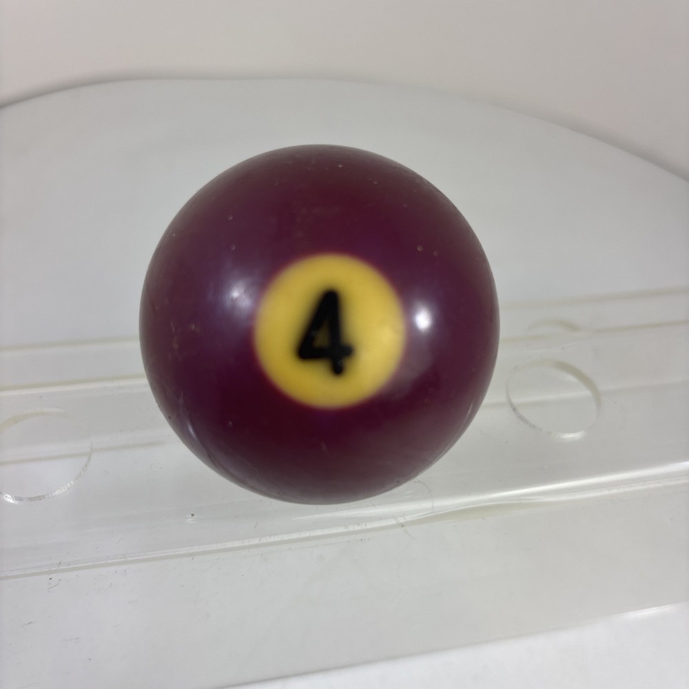 Vintage Bakelite Solid #4 Ball Billiard Pool Replacement Tested 2 1/4" Standard