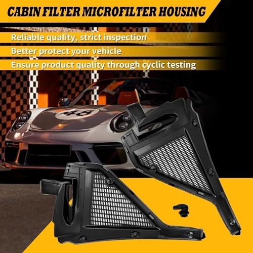 Pair Left and Right Cabin Filter Microfilter Housing Assembly Compatible with