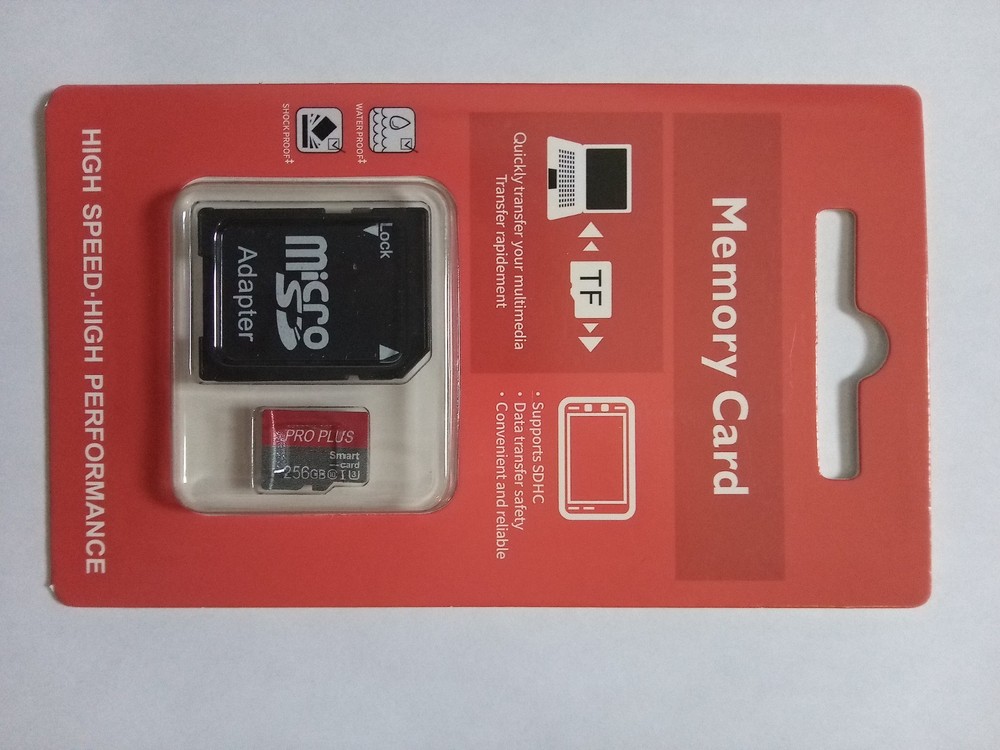 Micro SD Card 256GB High Speed/ High Performance Memory Cards w Adapter