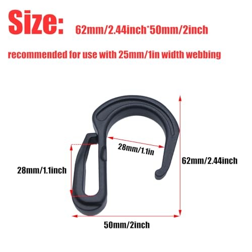 8PCS Plastic S Hook Clips Car Mesh Net Hook Elastic Rope Cord Hooks for