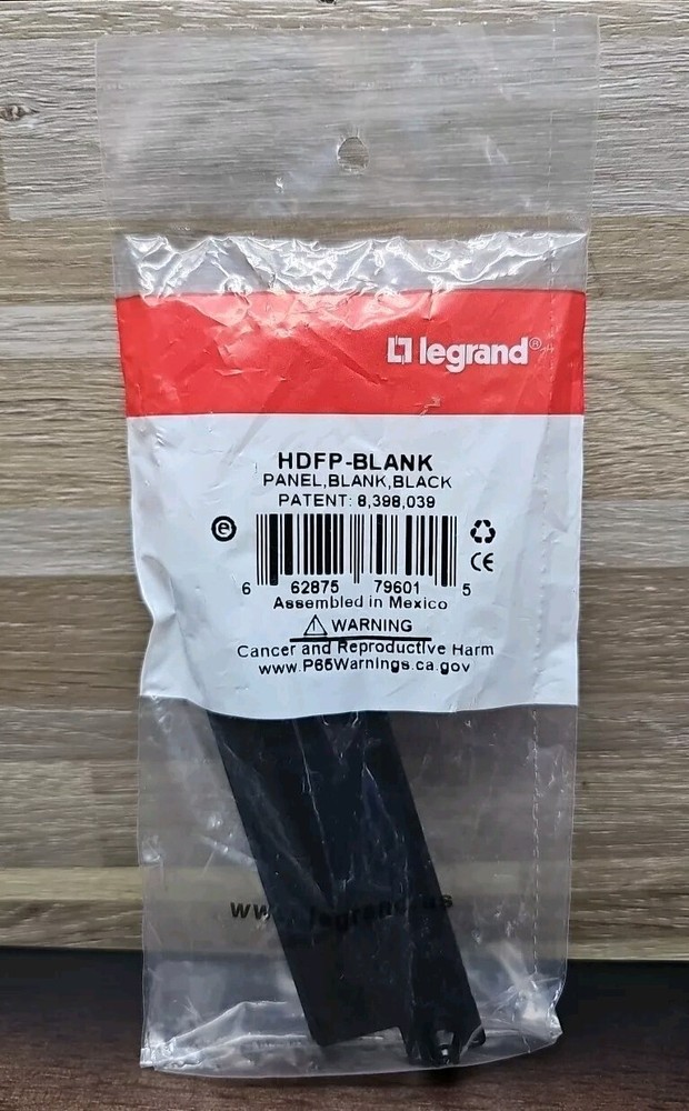 LEGRAND HDFP-BLANK Ortronics Panel Blank HD 1U Black