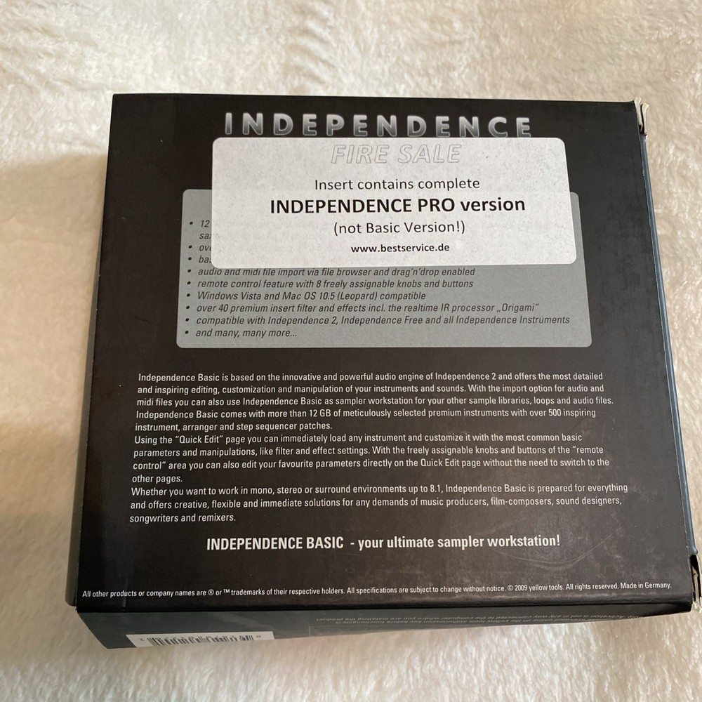 Independence Pro Music Software Library - Read Description