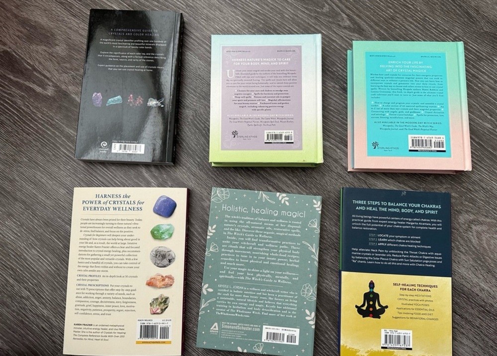 Crystal & Witchcraft Book Bundle: Self-care, chakra, crystals, holistic wellness