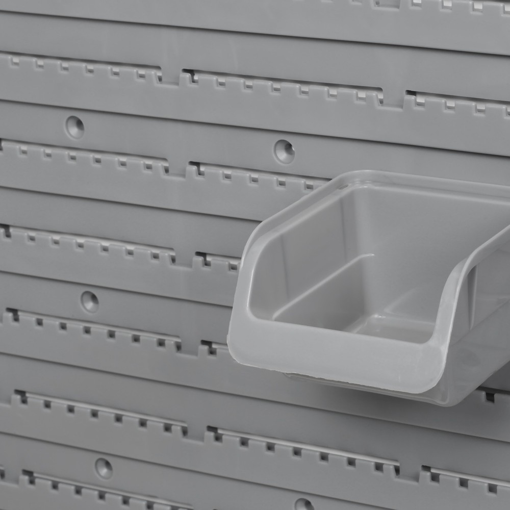 44 PCS Wall Mounted Pegboard Tool Organizer Rack Kit with Various Sized Storage