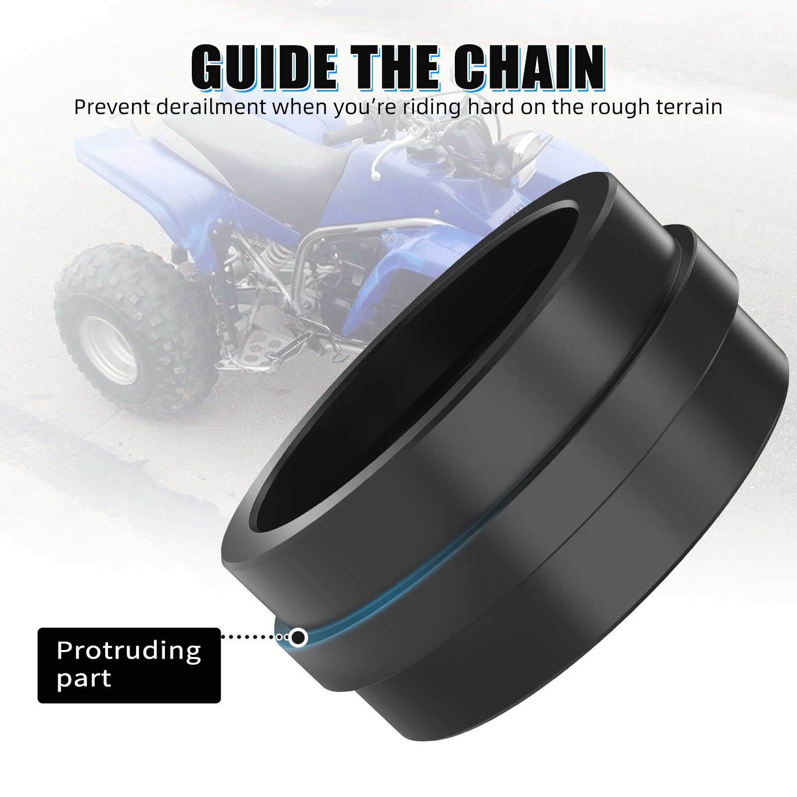 Swing Arm Chain Roller Guide Guard Seal For Yamaha Blaster 200 YFS200 1988-2006