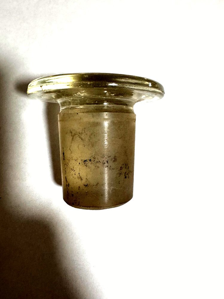 Corning Pyrex Flathead Solid Glass Stopper #45