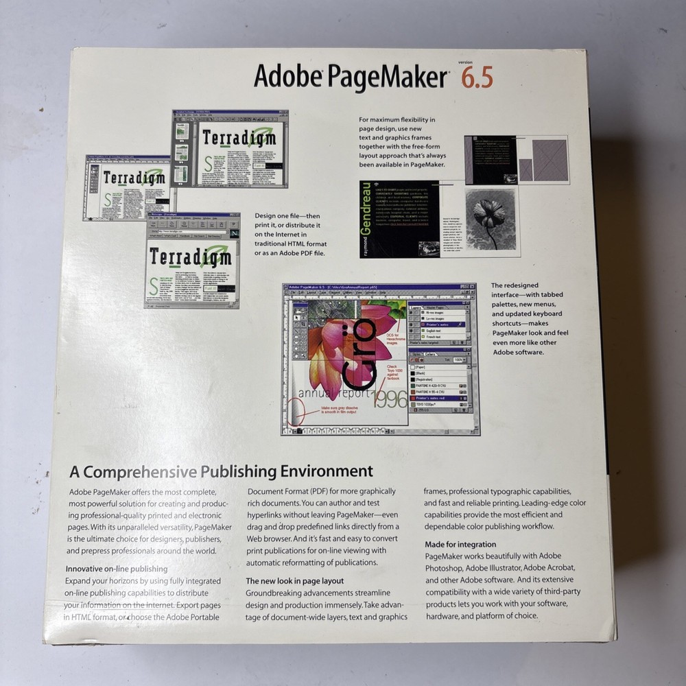 Adobe PageMaker 6.5 Competitive Upgrade Windows 1995