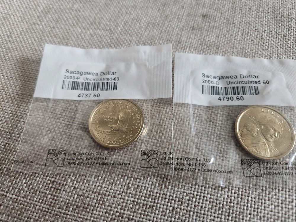 Sacagawea Dollars Uncirculated 2000- D &P