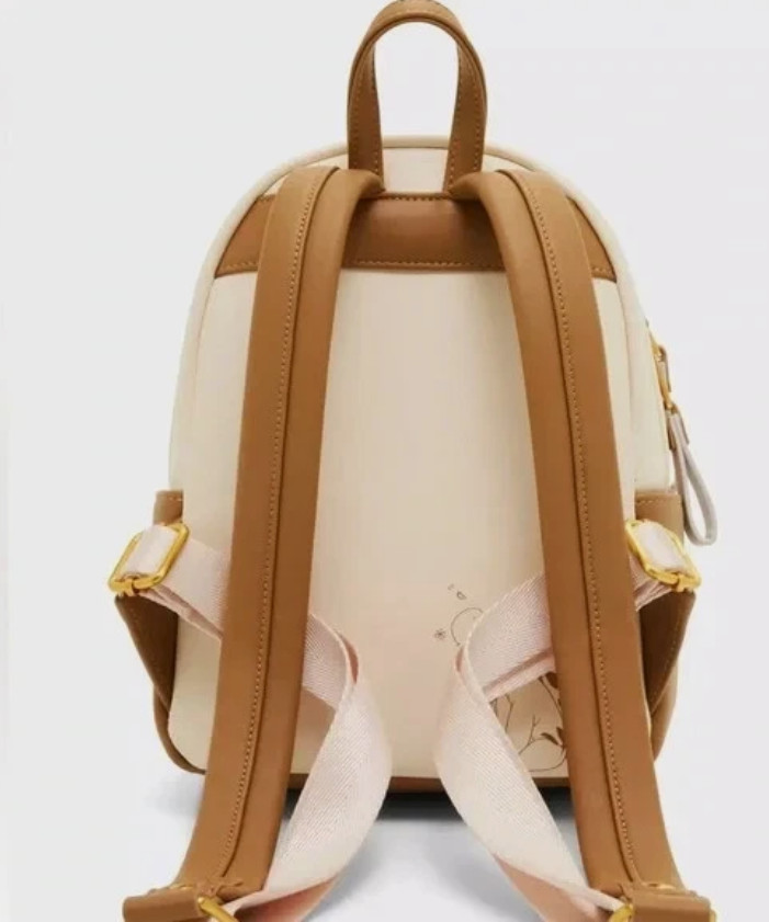 Loungefly Mini Backpack WINNE THE POOH Honeycomb White Cream Gold Pretty Gift