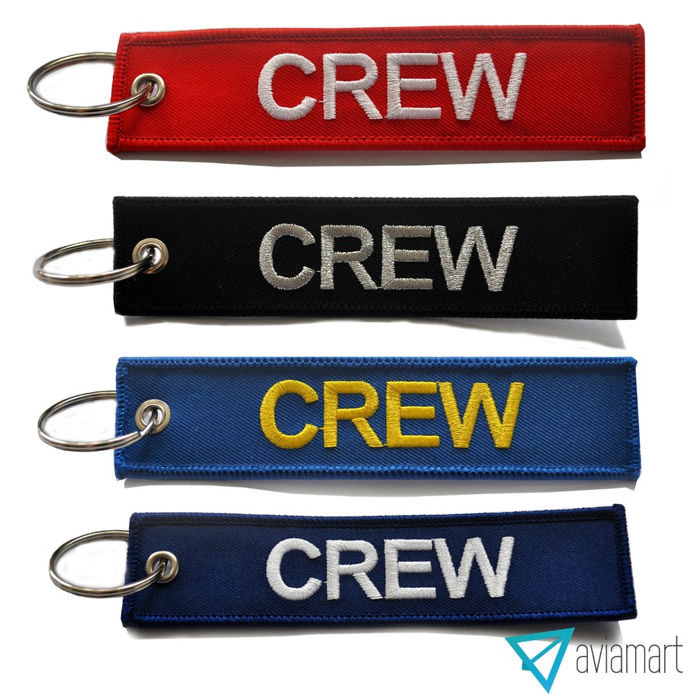 Crew Tag Multi-Colors High Quality 100% Embroidered