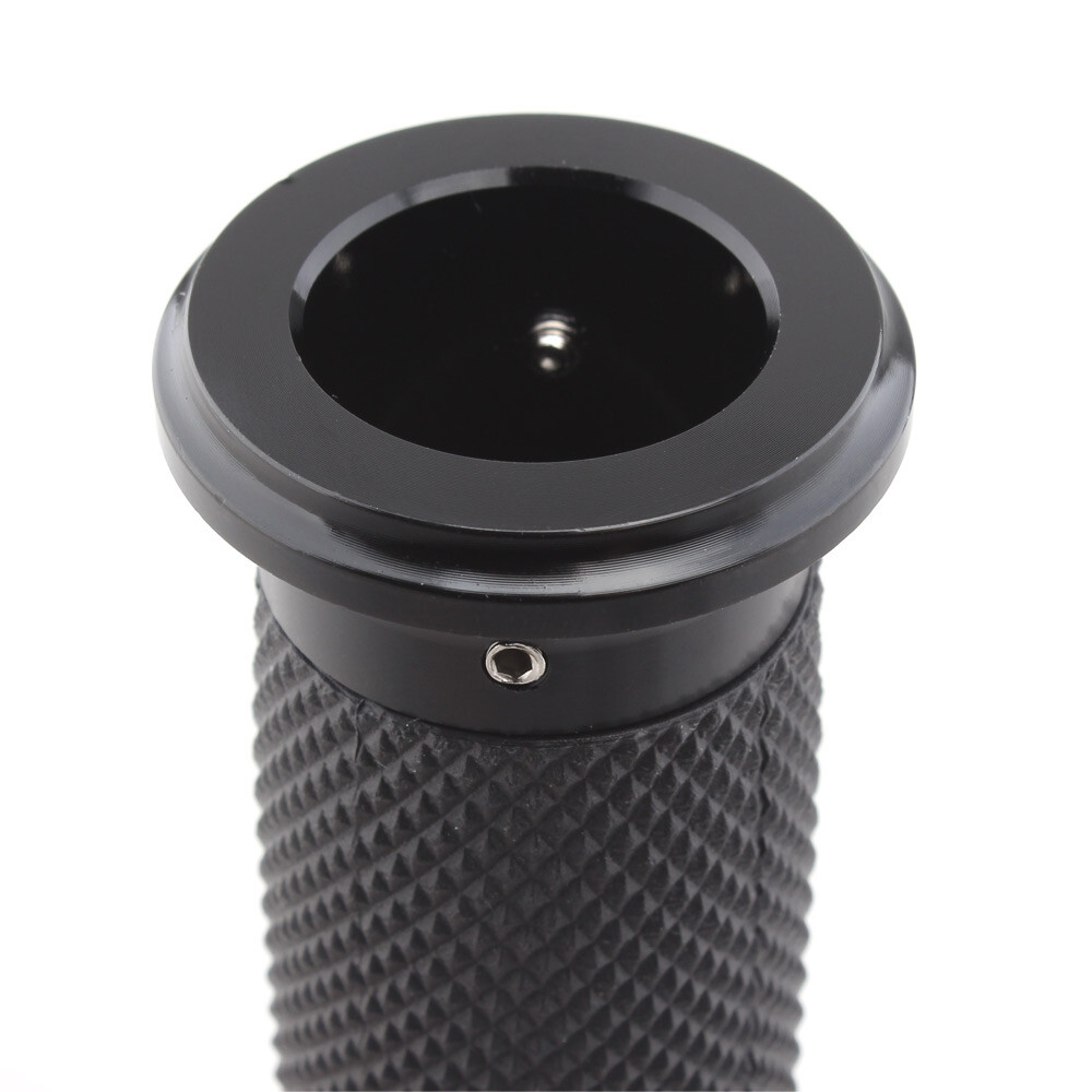 Pair Aluminum 1" Black Handle Bar Hand Grips Fit For Harley Sportster Road King