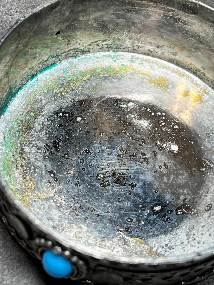 Vintage Decorative Metal Silver Plated Wine Champagne Bottle Coaster Holder