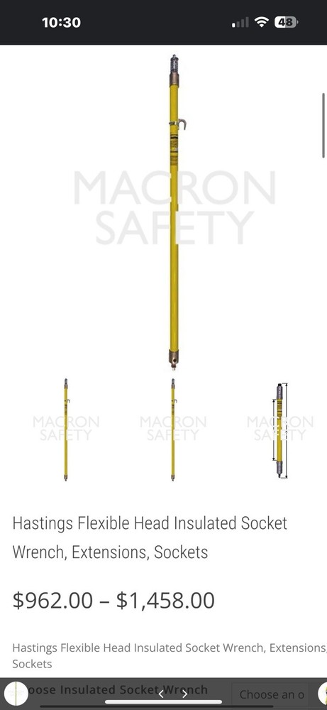 Hasting Flexible Head Insulated Socket Wrench Extensión, Socket
