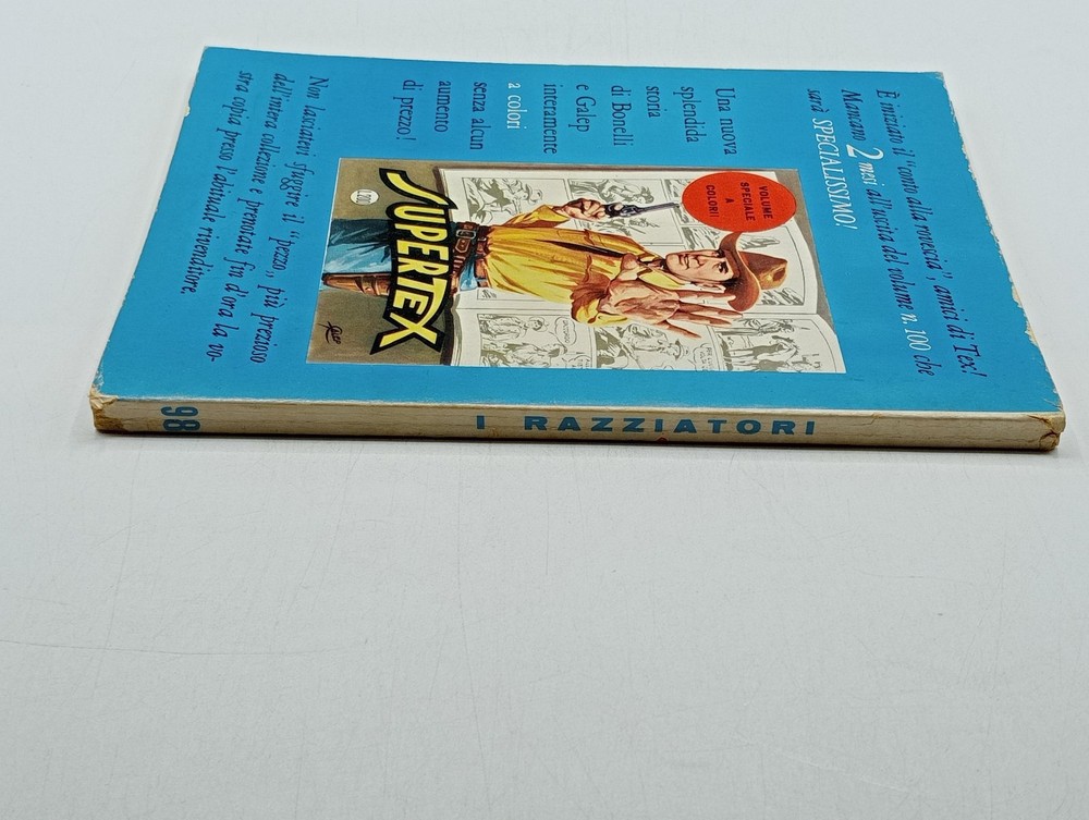 TEX BONELLI comic book first edition number 98 200 LIRE