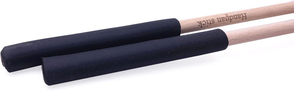 1 Pair Tongue Drum Mallets with Bracket Handpan Drum Sticks Rubber Mallet Percus