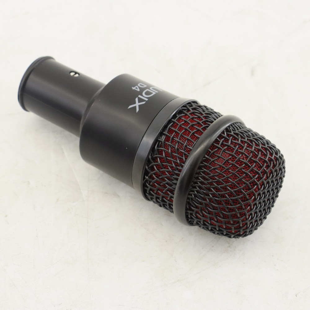 NEW 1 Pack Audix D4 Hypercardioid Dynamic Instrument Microphone Bundle US